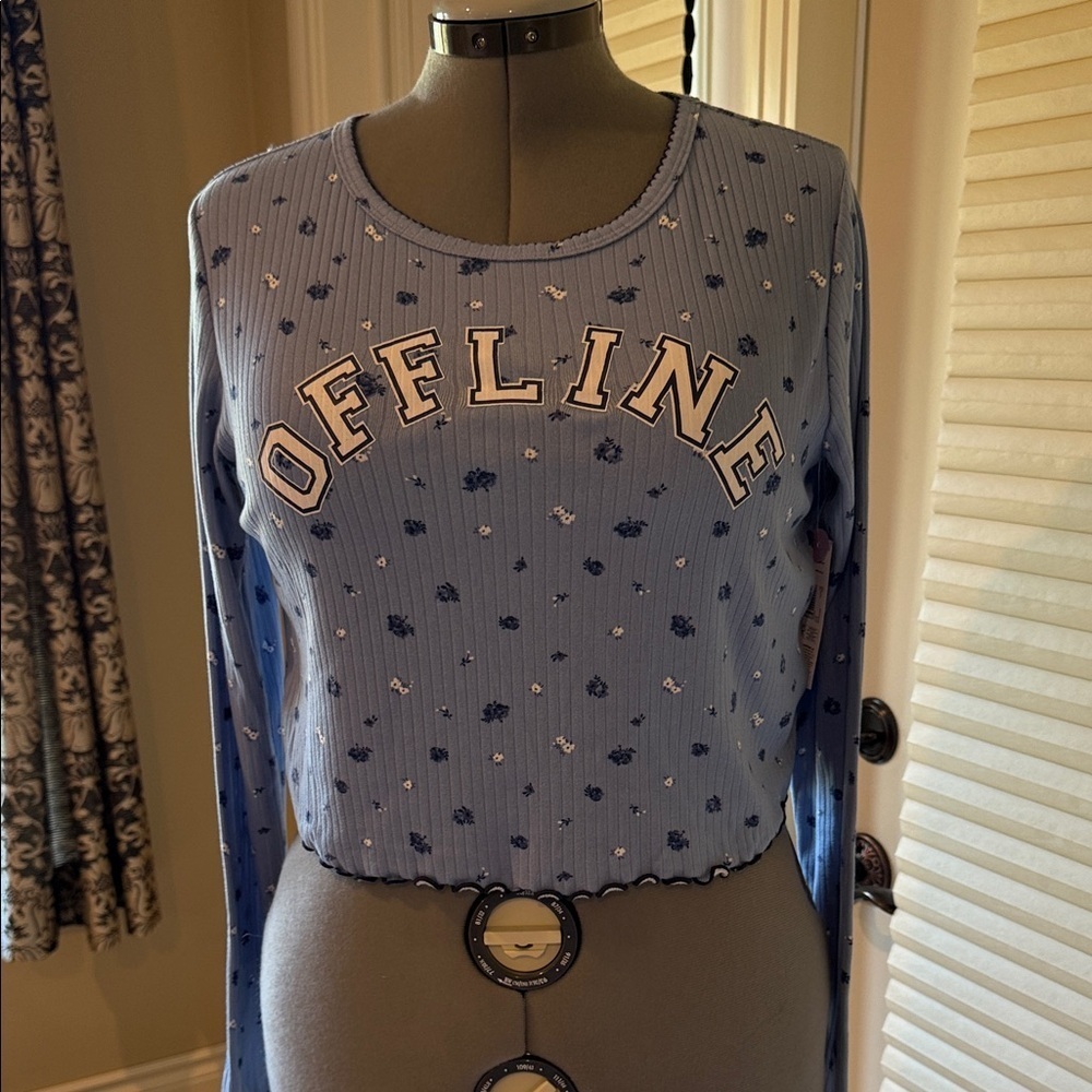 NOBO (No Boundaries) Blue Floral Pyjamas - Picture 2 of 14